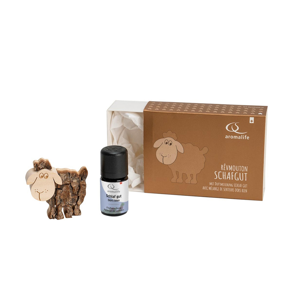 SchafGut aus Holz mit Duftmischung