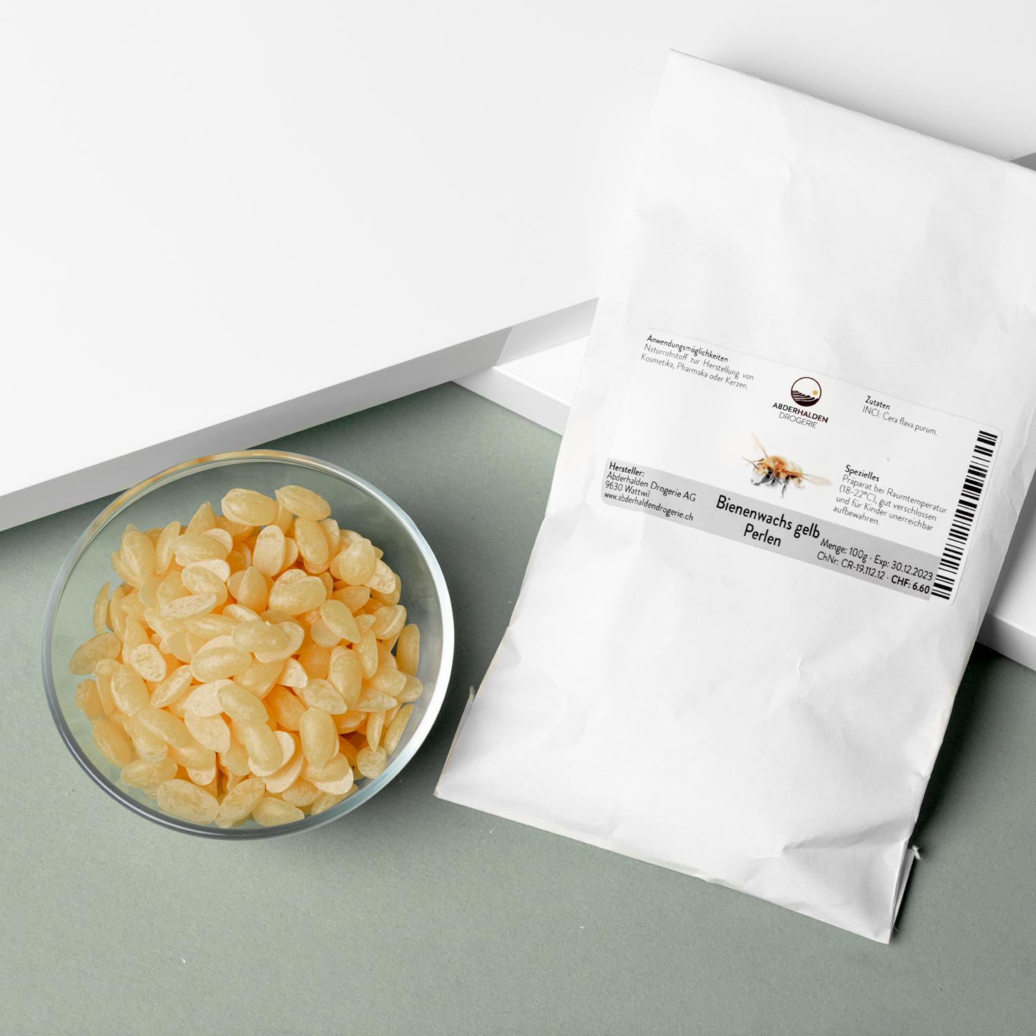 Bienenwachs gelb in Perlen