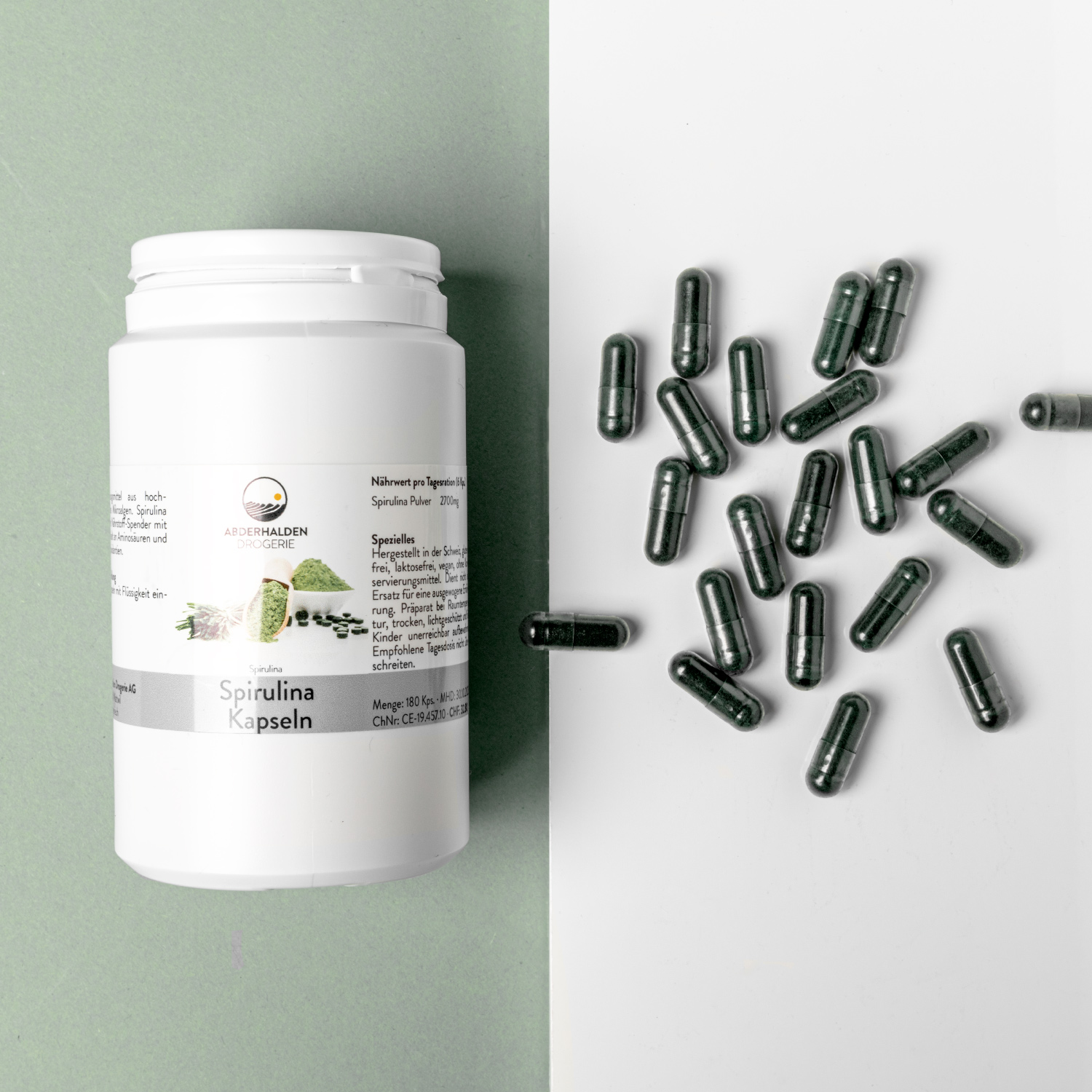 Spirulina Mikroalge Kapseln