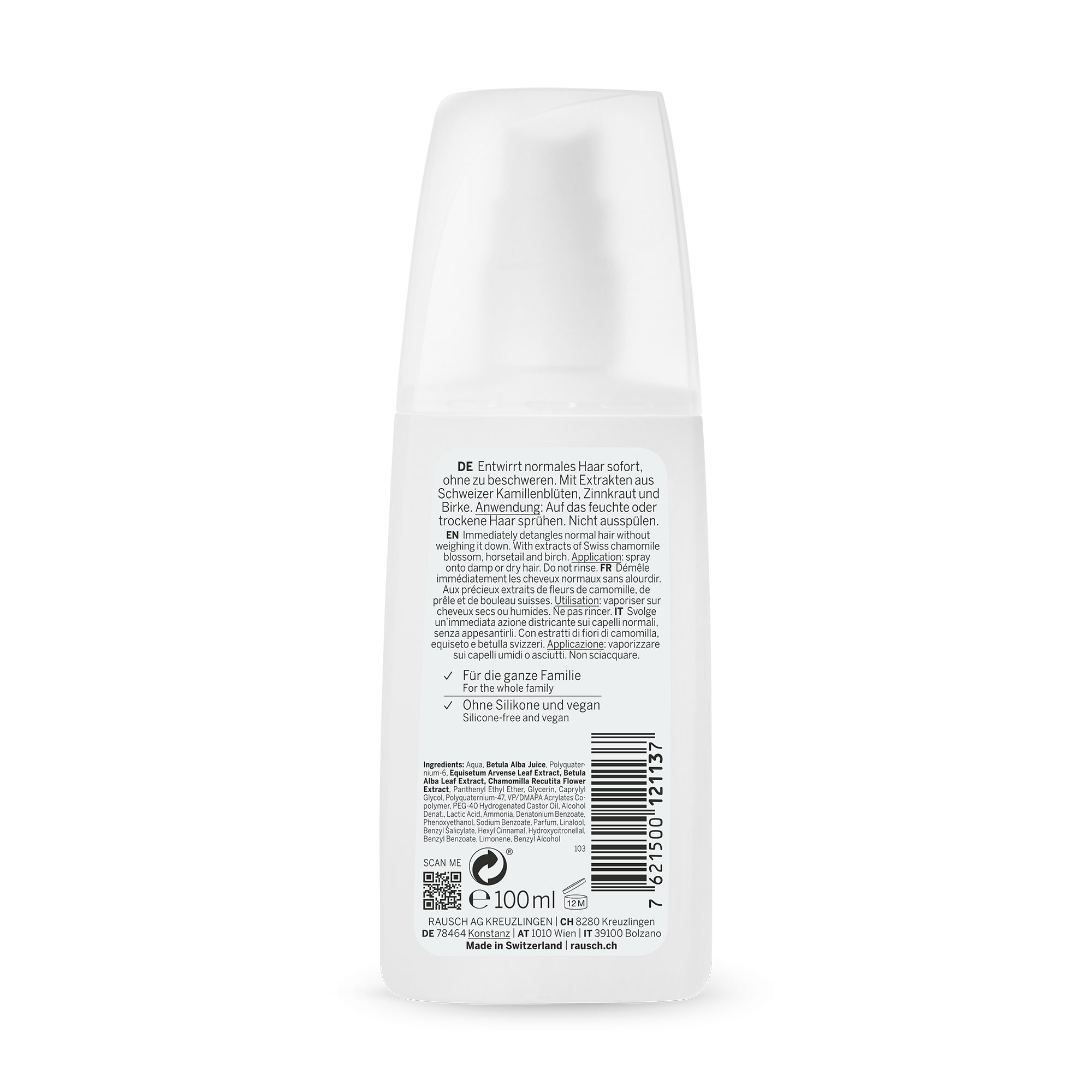 Entwirr Spray mit Schweizer Kräutern
