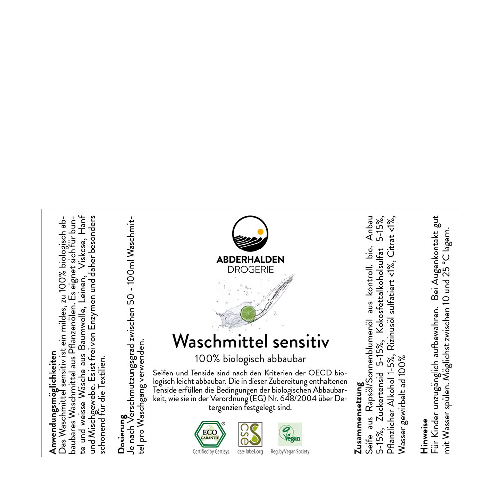Waschmittel Sensitiv