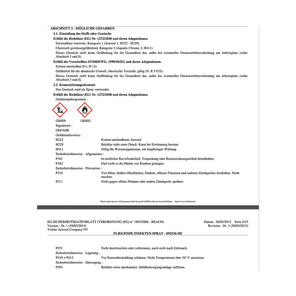 Fliegen- und Mücken Spray