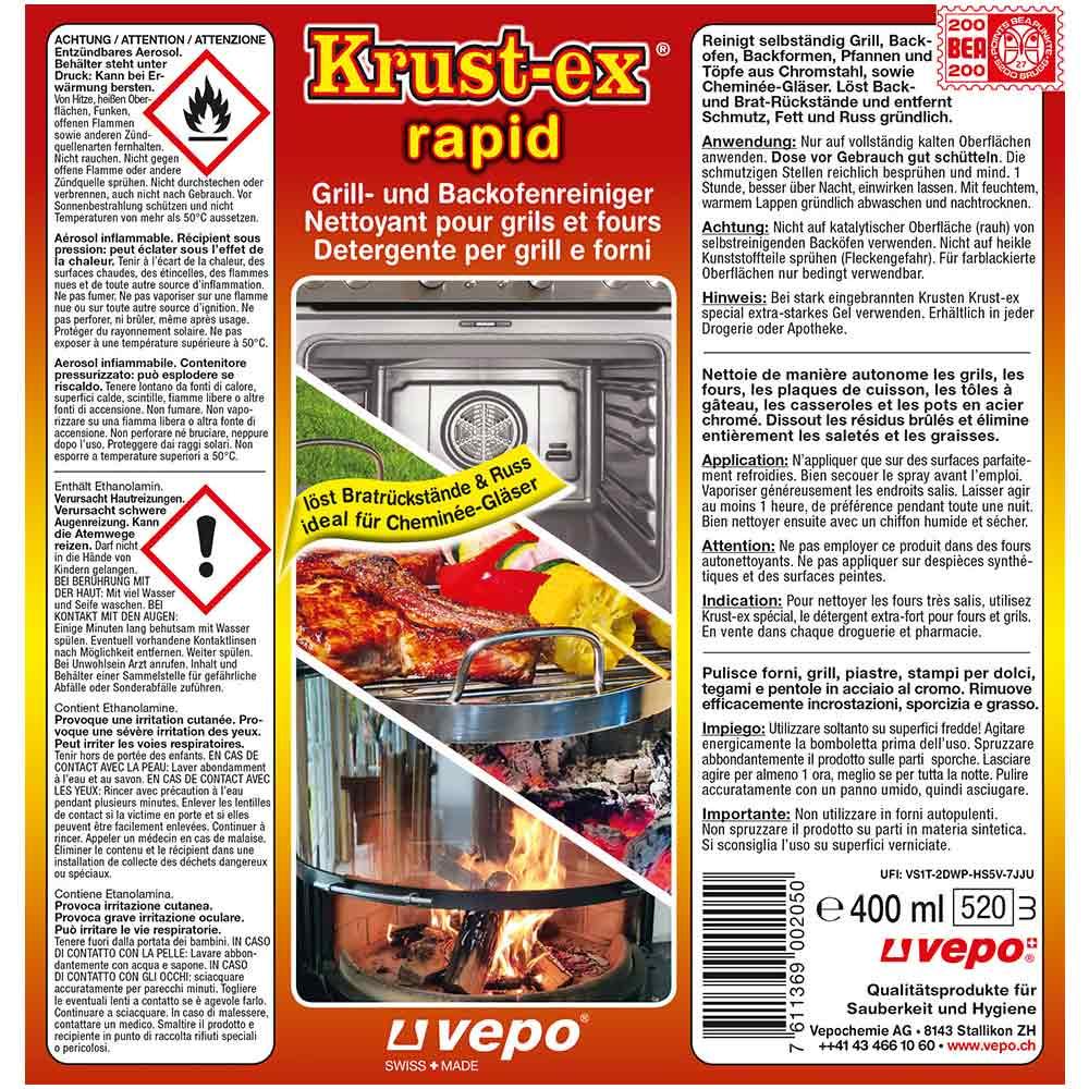 Krust-ex rapid Grill- und Backofenreiniger