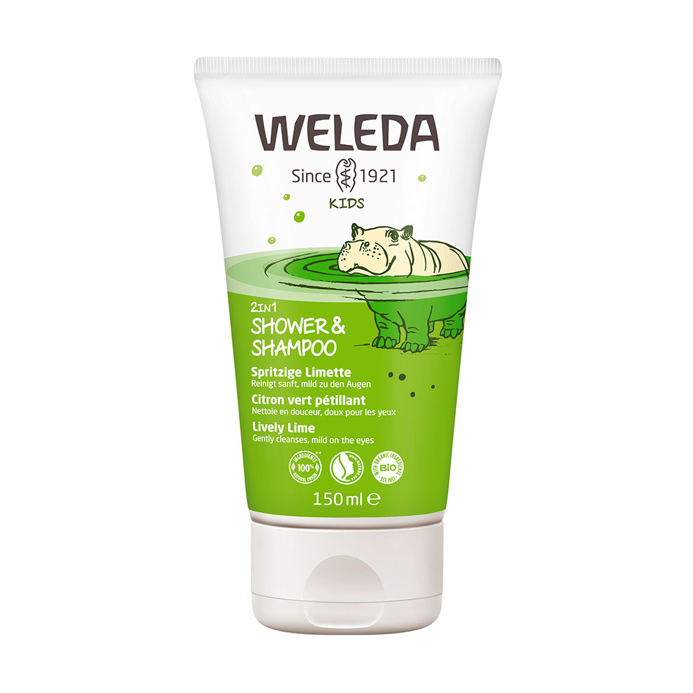 Kids 2in1 Shower & Shampoo spritzige Limette