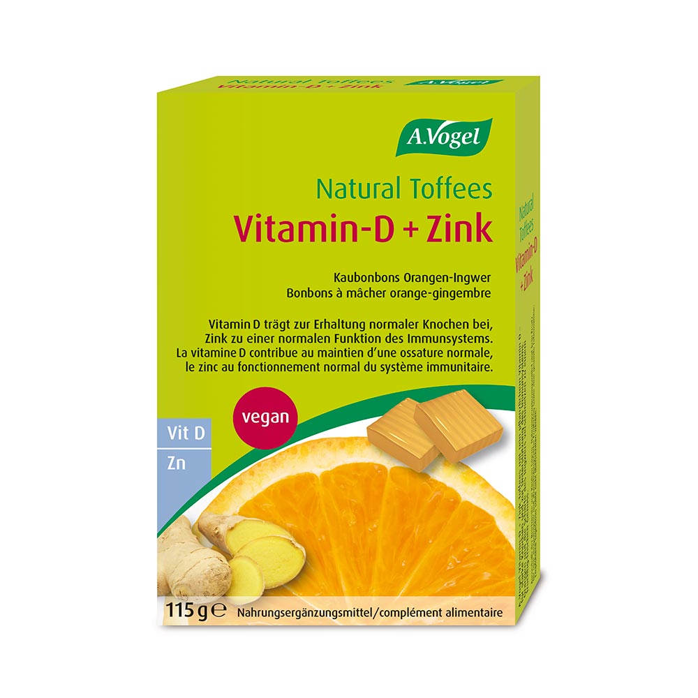 Natural Toffees Vitamin D + Zink