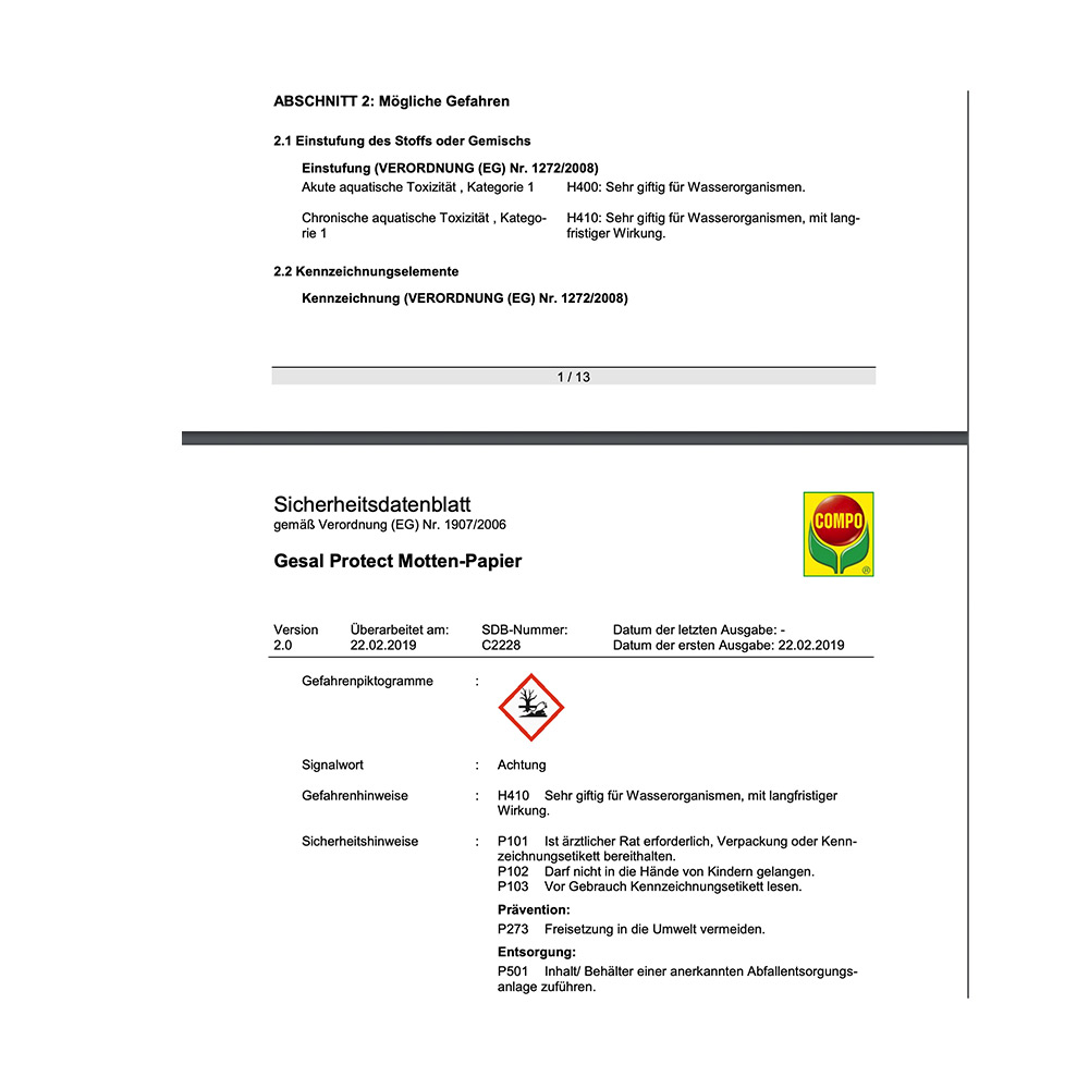 Motten Papier