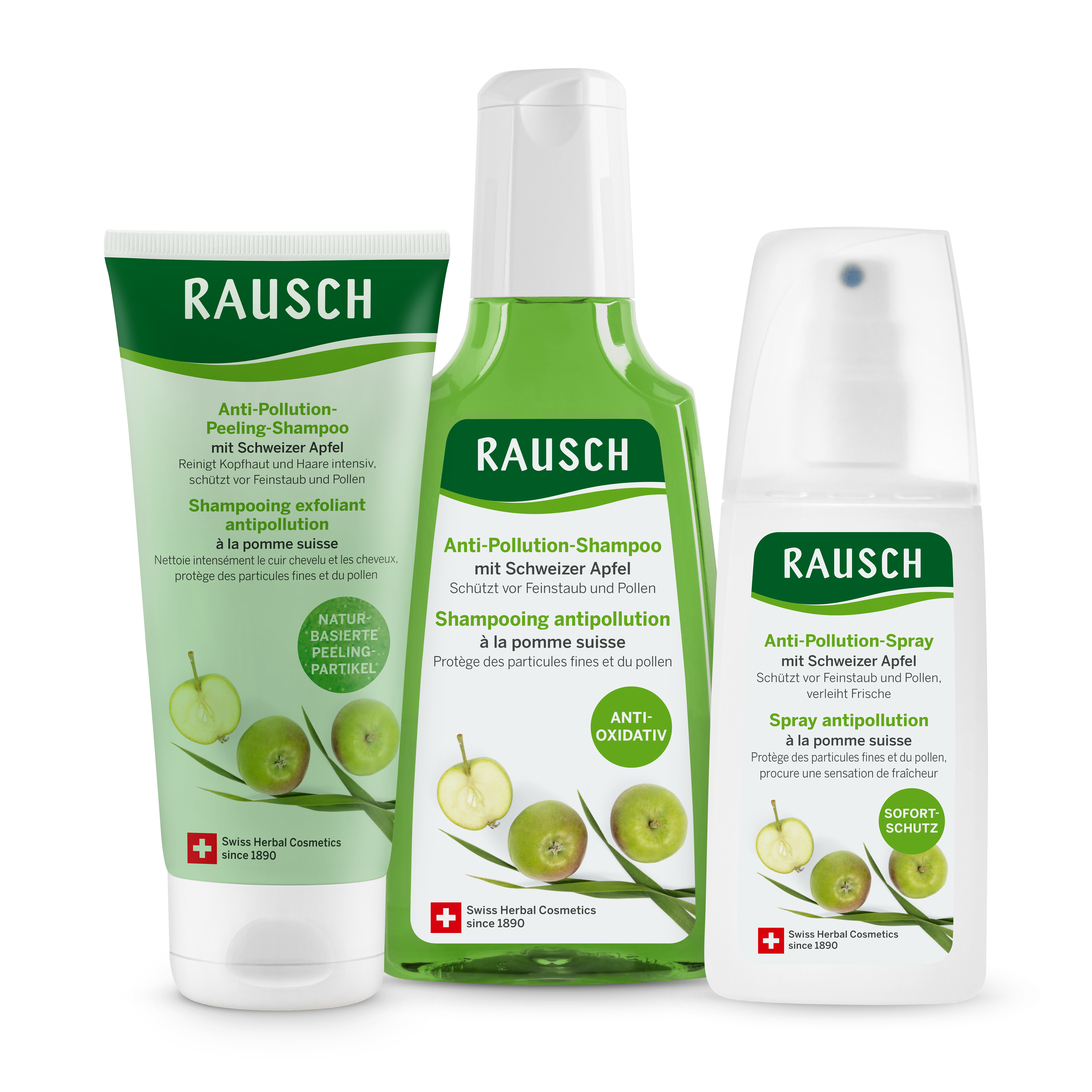 Anti Pollution Peeling Shampoo mit Schweizer Apfel