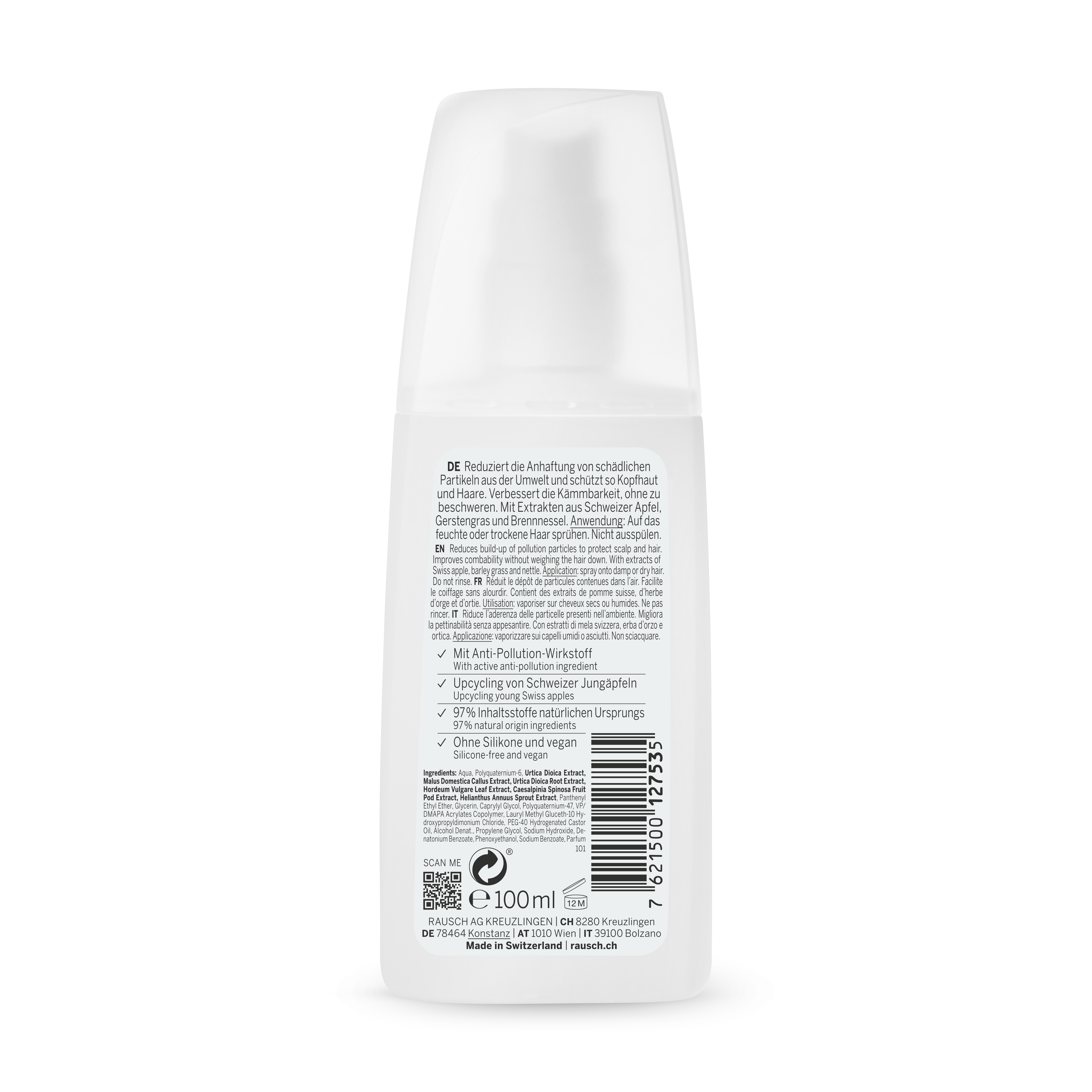 Anti Pollution Spray mit Schweizer Apfel