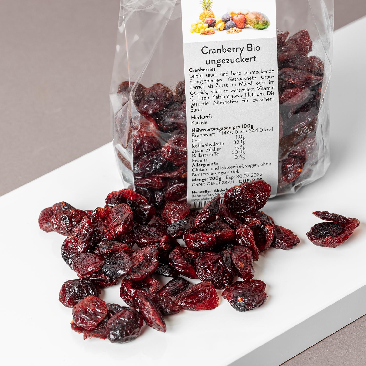 Cranberry Bio ungezuckert