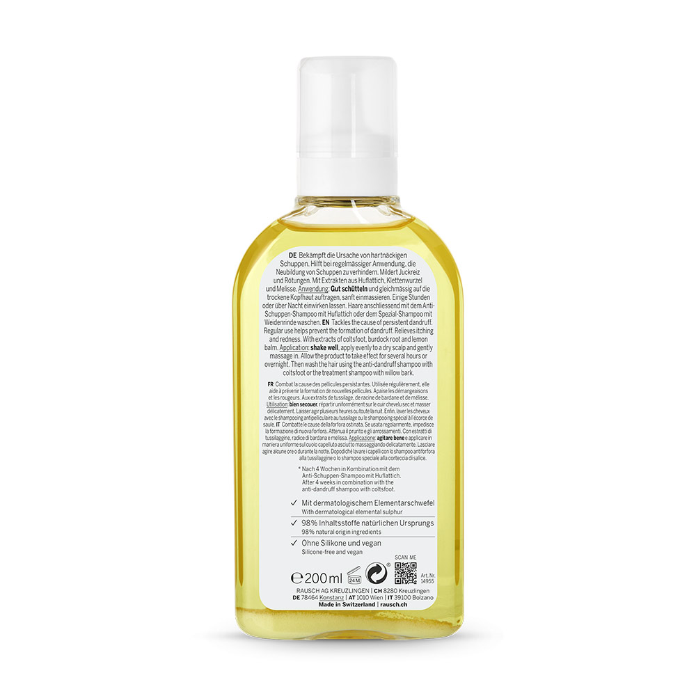 Anti-Schuppen Kopfhaut Lotion mit Huflattich