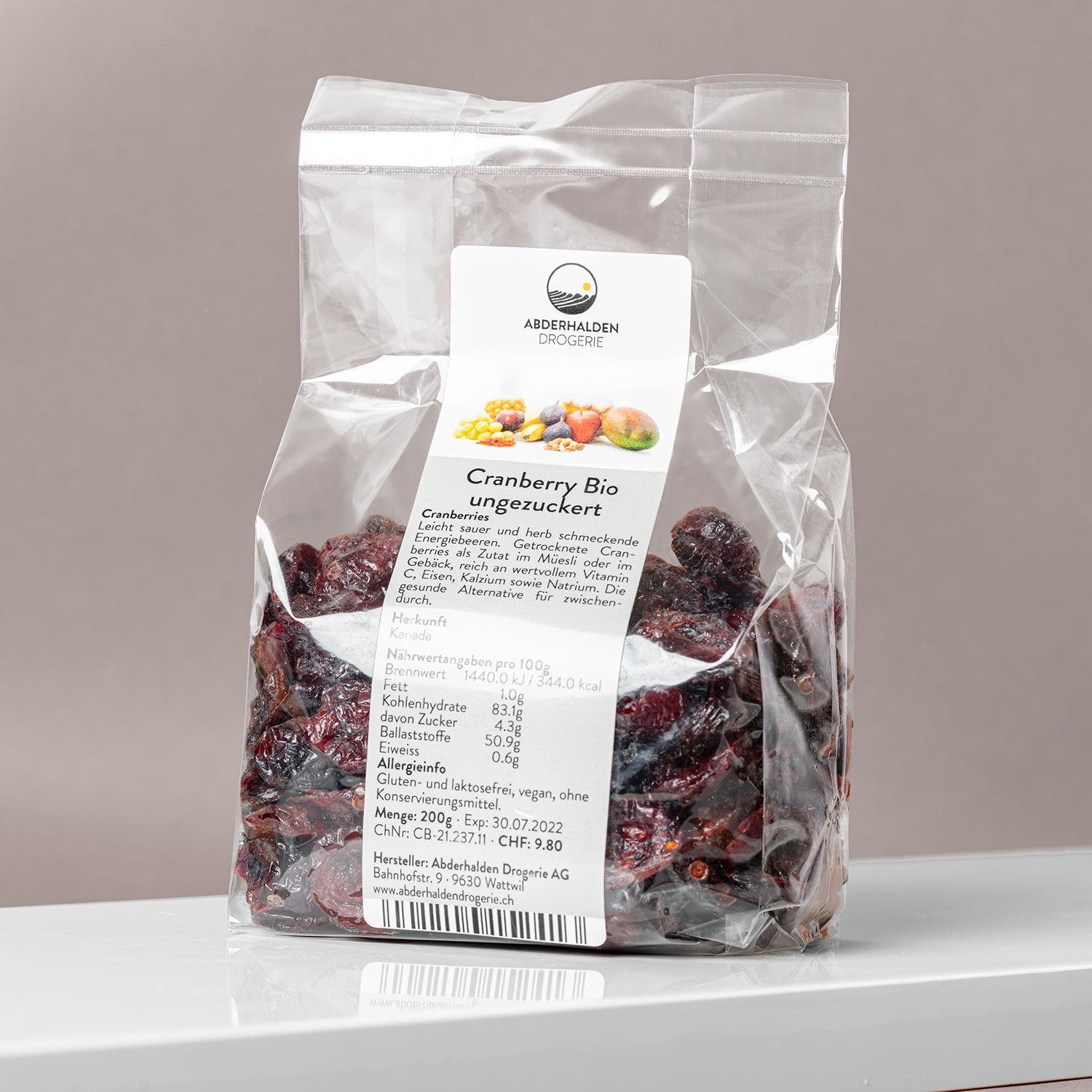 Cranberry Bio ungezuckert