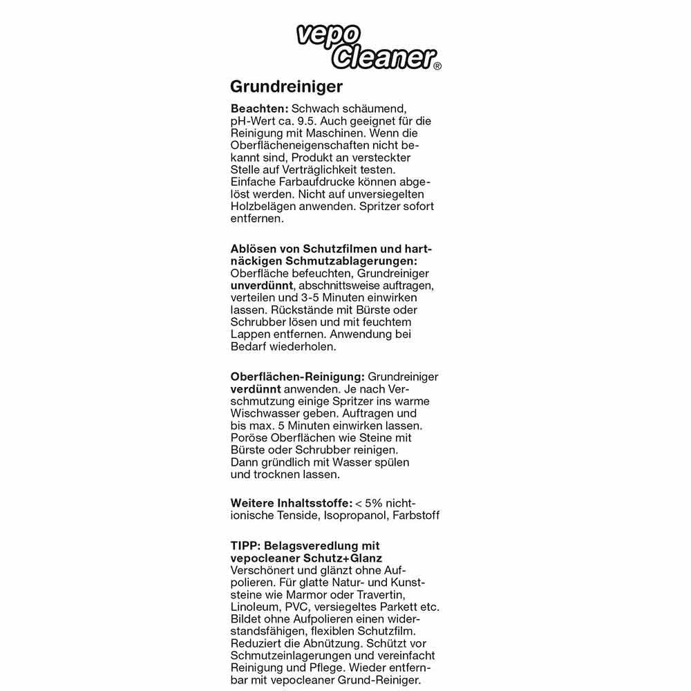 Vepocleaner Grundreiniger