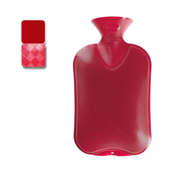 Wärmeflasche Halblamelle cranberry