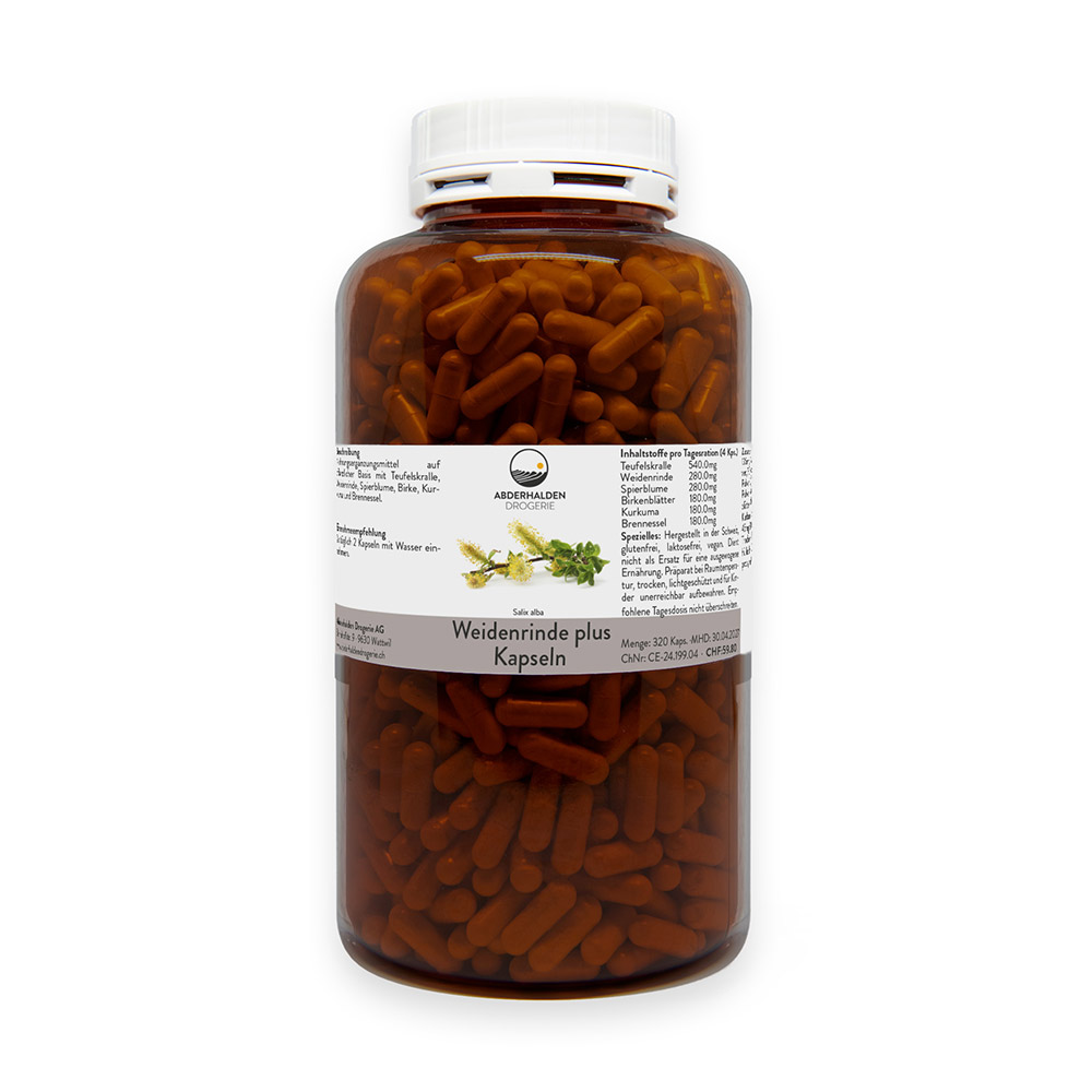 Weidenrinde plus Kapseln