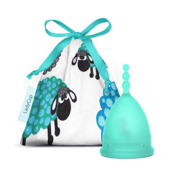 Ladycup Menstruationstasse Green Sheep Gr. L