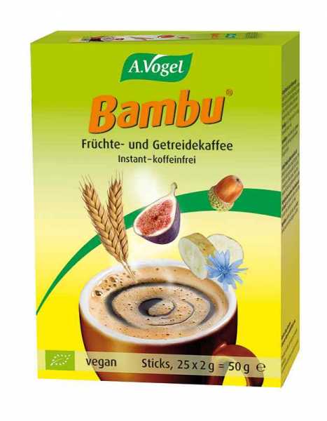 Bambu Instant Früchte- und Getreidekaffee Sticks