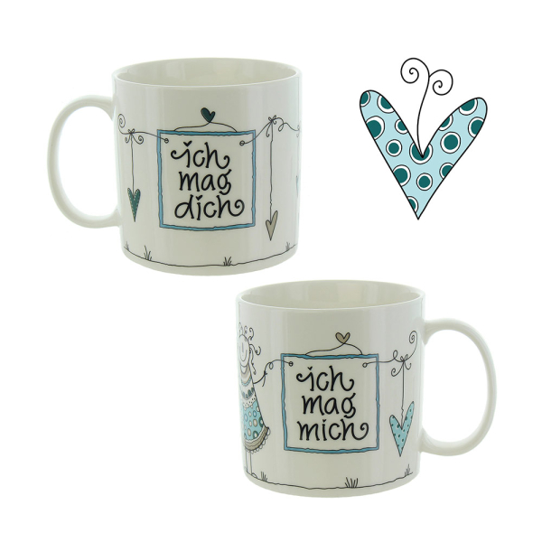 Jumbotasse Ich mag dich/mich