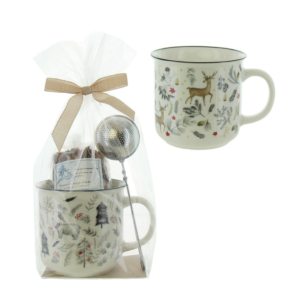 Geschenkset Wintertraumtee mit Tasse Deer