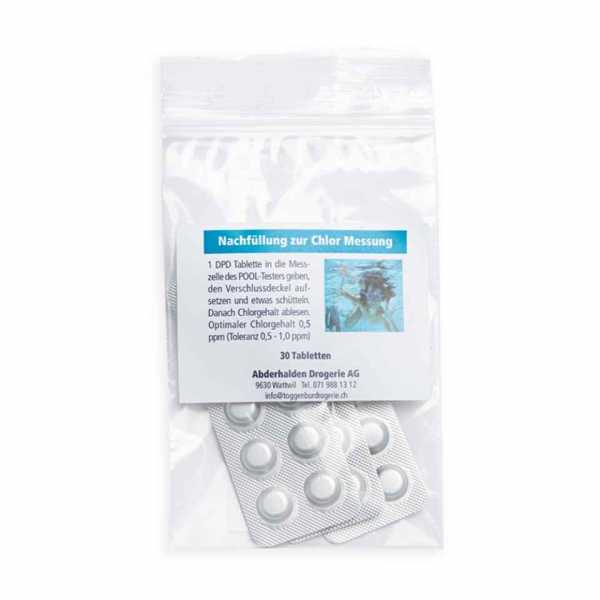 Nachfüllung Tabletten für Chlor-Messung