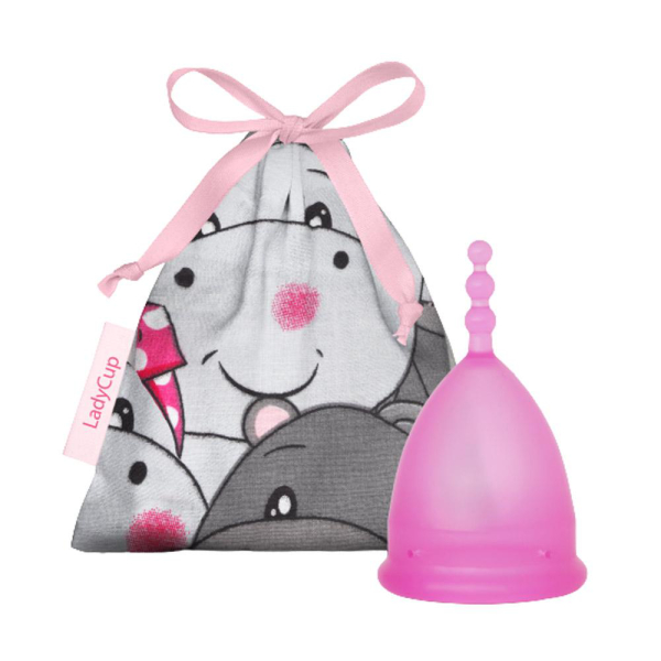 Ladycup Menstruationstasse Pinky Hippo