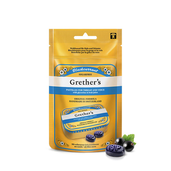 Blackcurrant Pastillen ohne Zucker