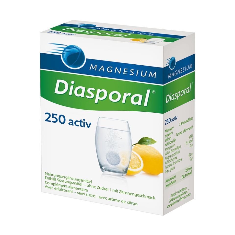 Magnesium Diasporal Activ Brausetabletten Zitrone