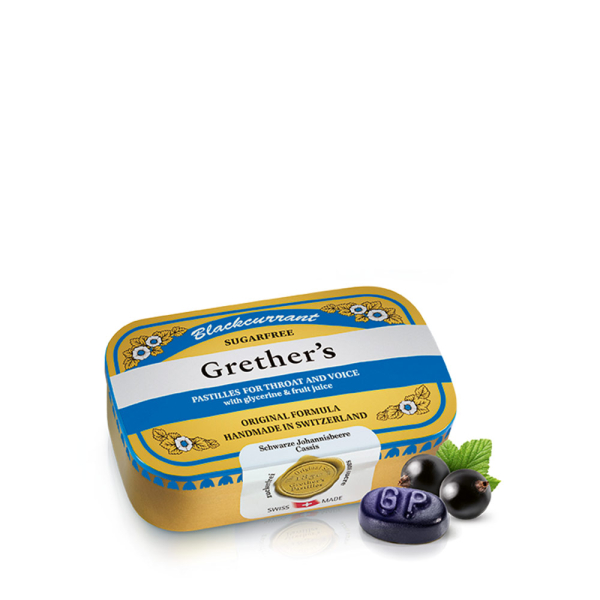 Blackcurrant Pastillen ohne Zucker